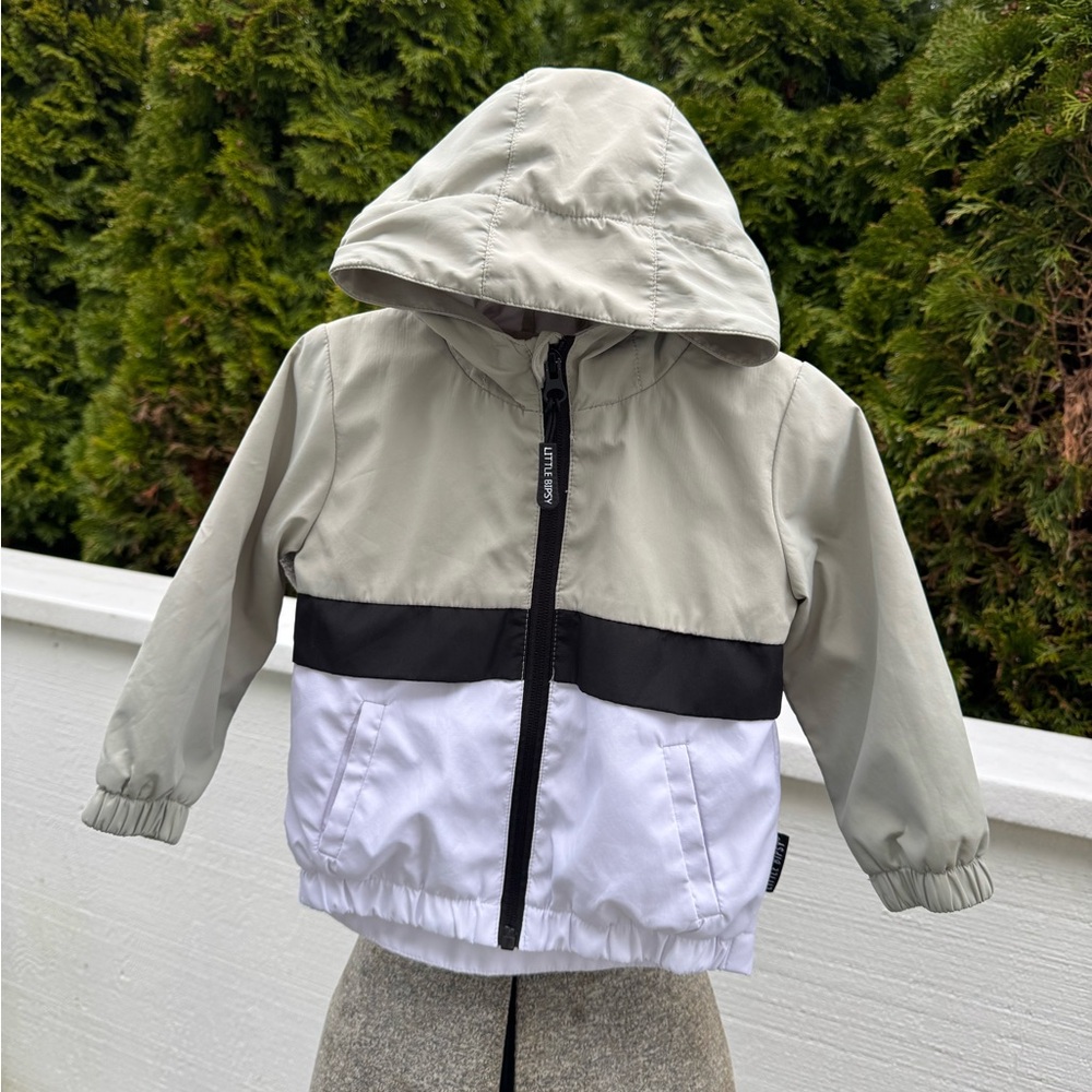 Little Bipsy Colorblock Hooded Windbreaker Jacket - 12-18M
